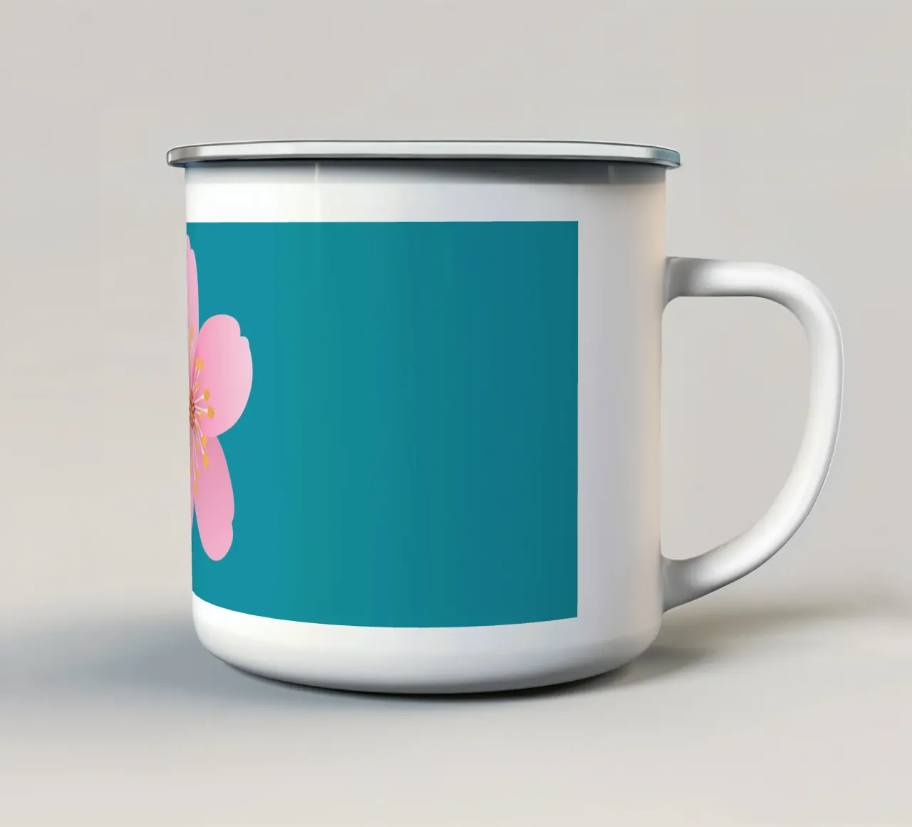 Un fiore di ciliegio tazza in smalto da BwiseLizzy