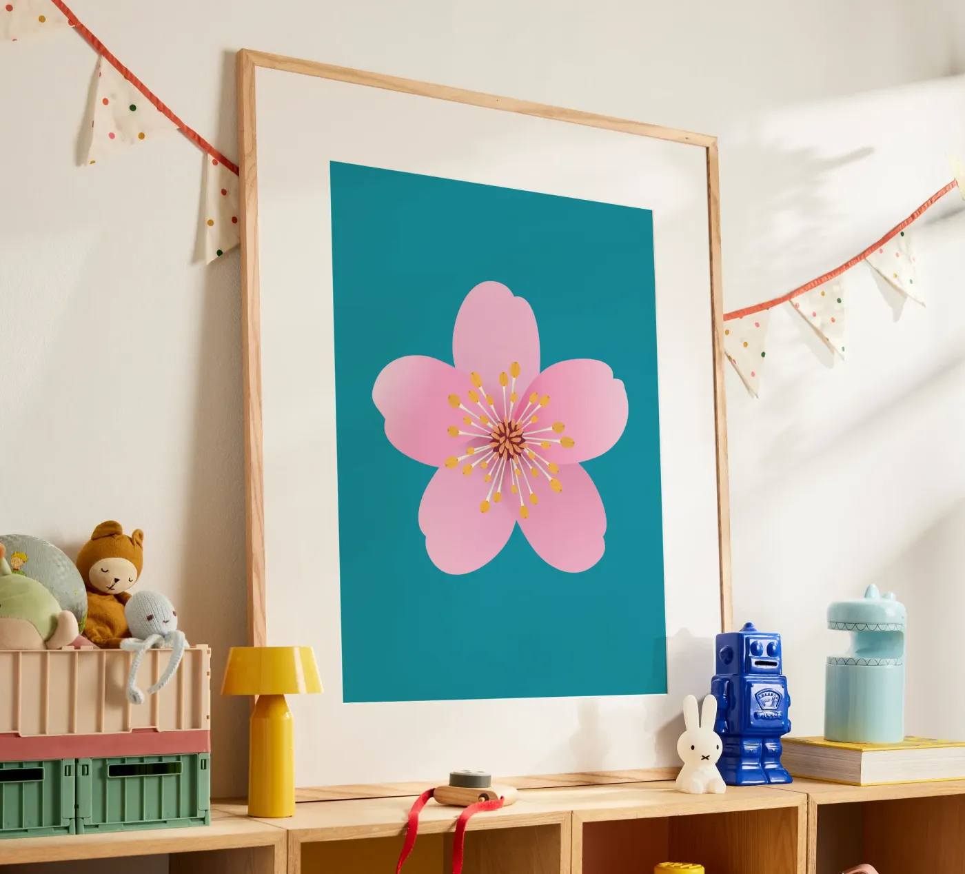 Die Blüte eines Kirschbaums Poster von BwiseLizzy
