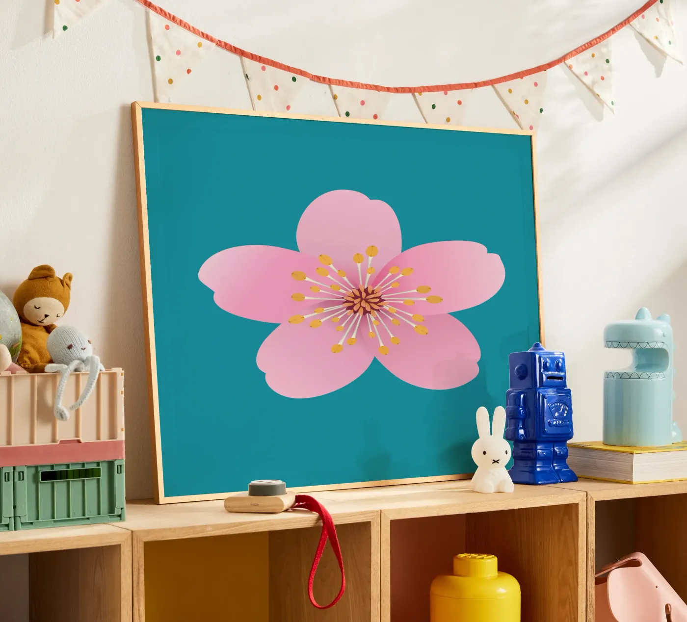 Die Blüte eines Kirschbaums Poster von BwiseLizzy