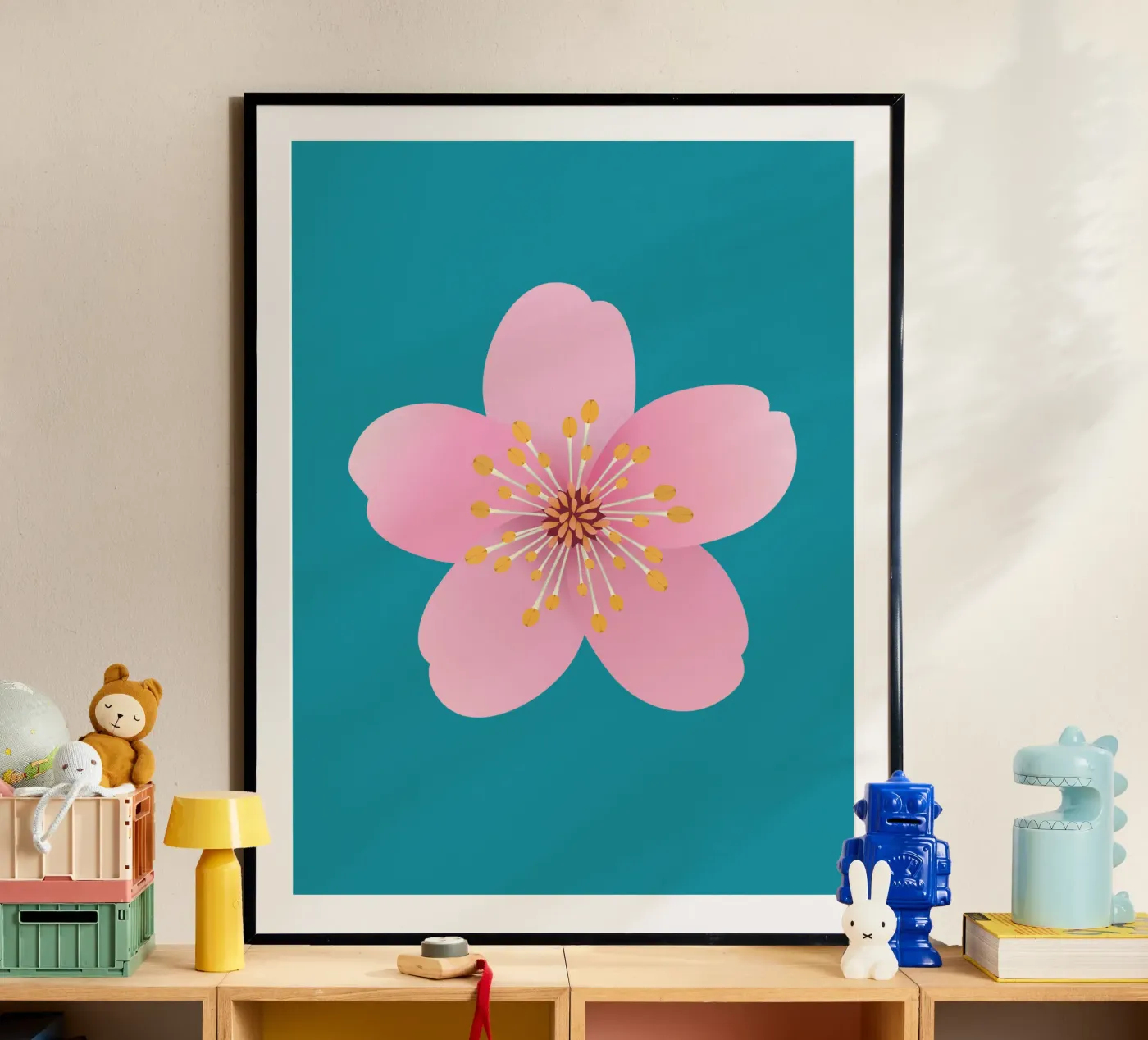 Die Blüte eines Kirschbaums Poster von BwiseLizzy