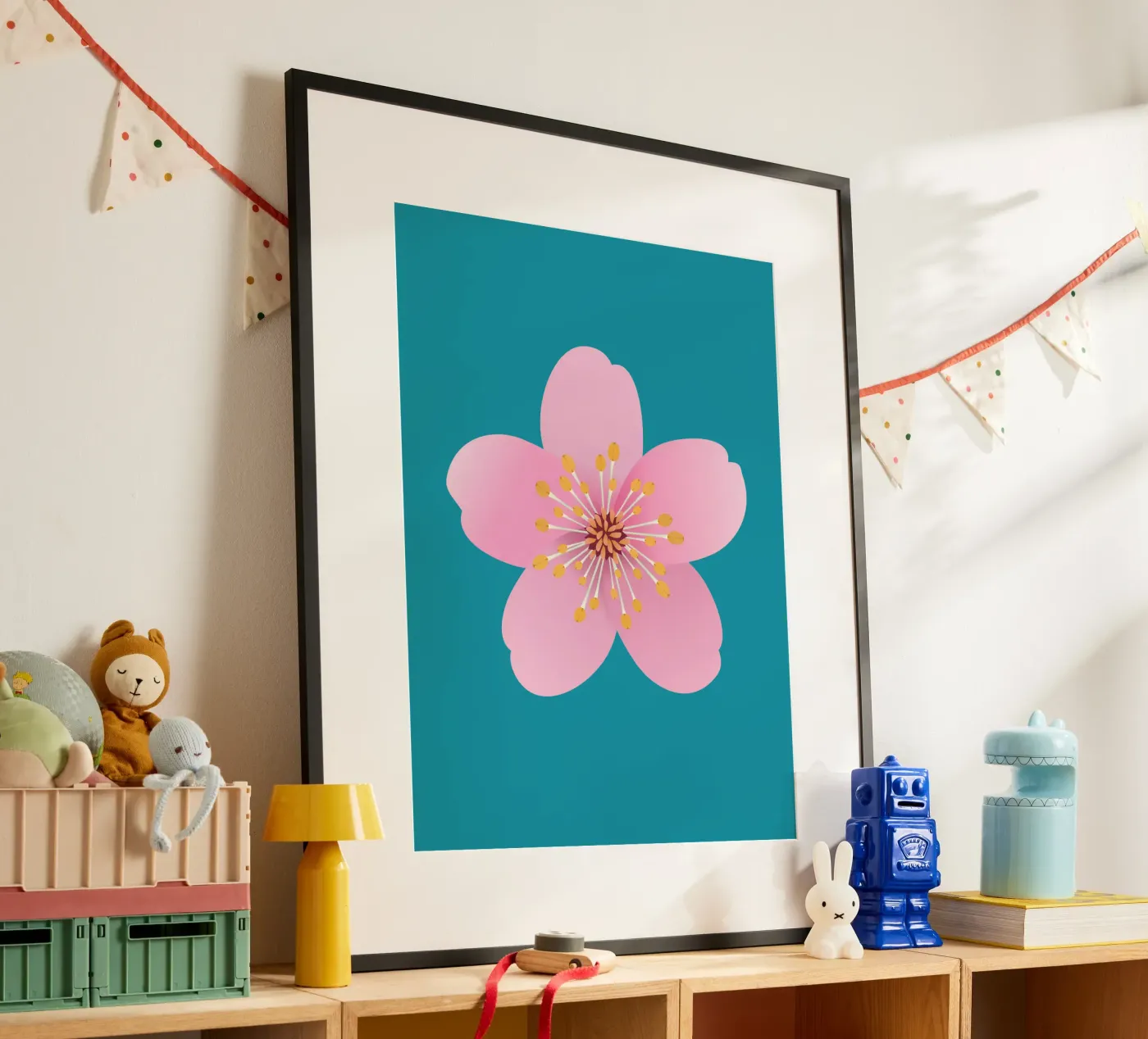 Die Blüte eines Kirschbaums Poster von BwiseLizzy