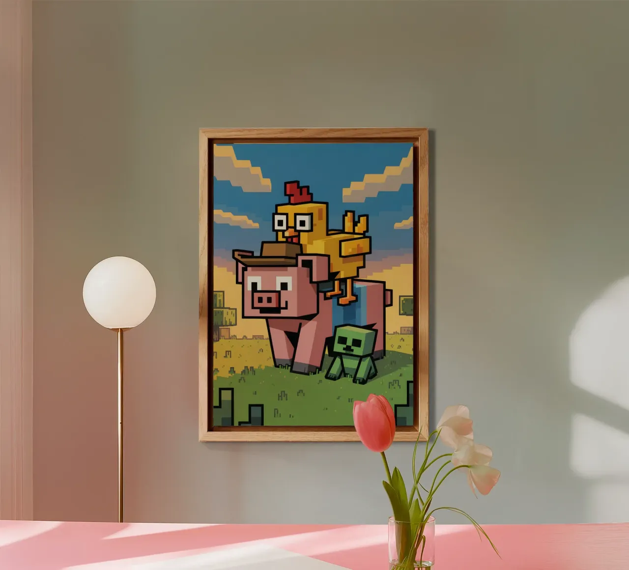 Minecraft alluminio dibond da Cyberpunk Canvas