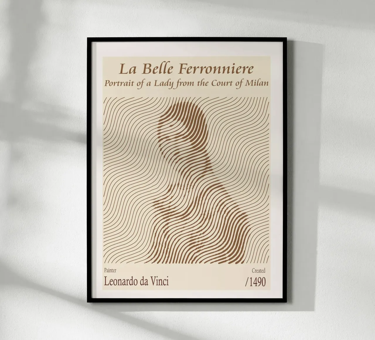 Retrato de una dama de la corte de Milán hahnemühle de Doa Project