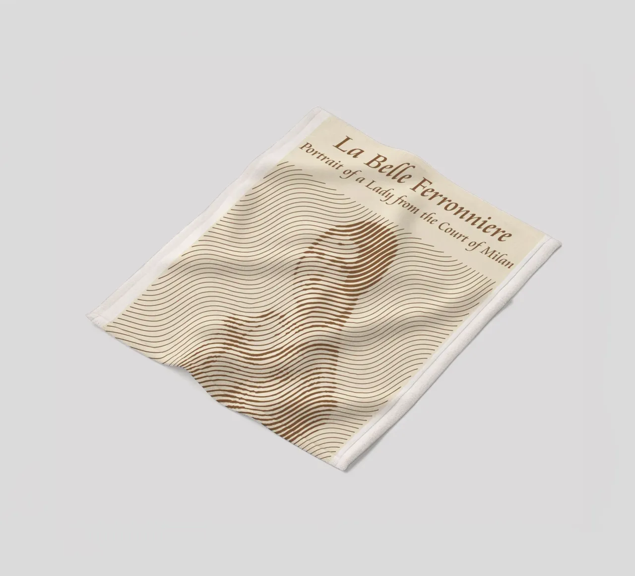 Portrait of a Lady from the Court of Milan fleece blanket by Doa Project