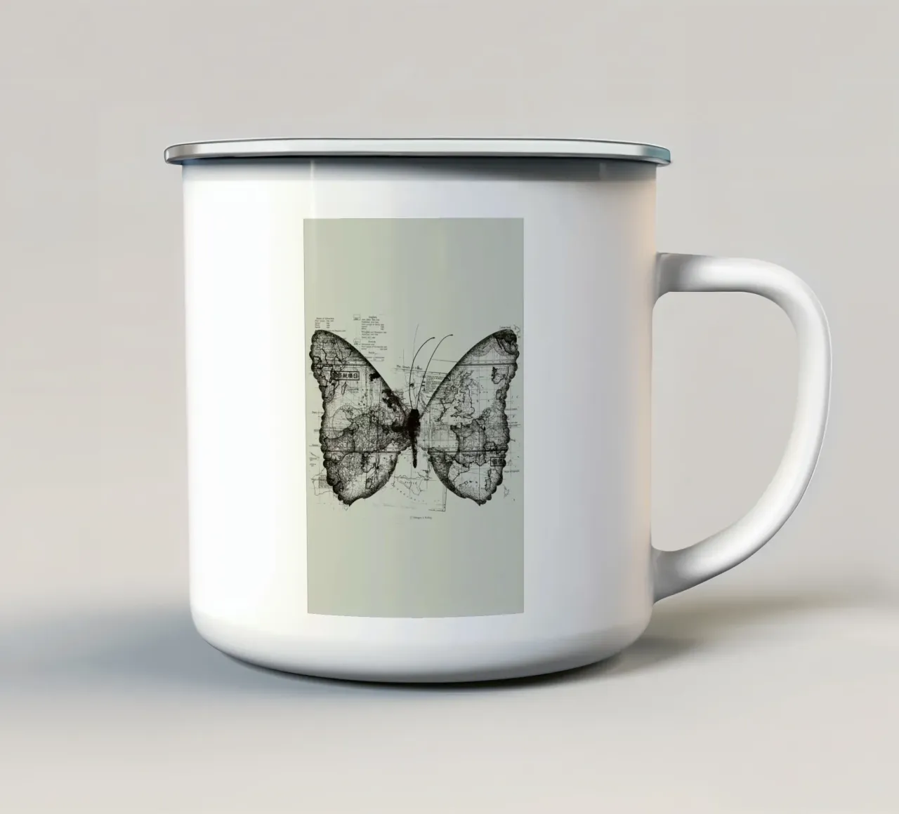 Butterfly effect tazza in smalto da Tobe Fonseca