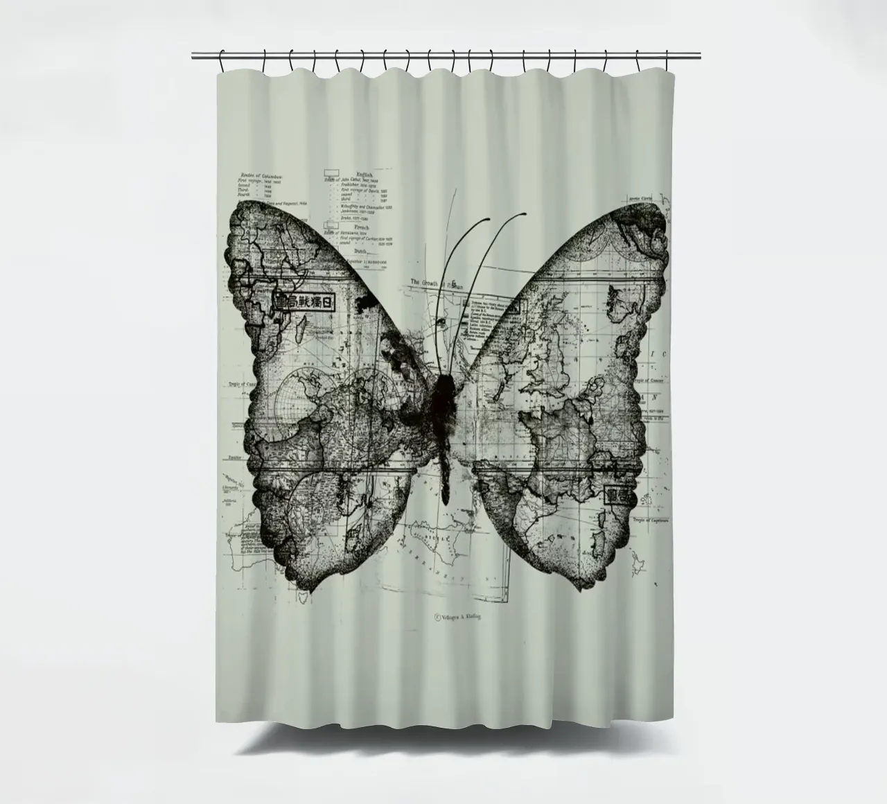 Butterfly effect tenda da doccia da Tobe Fonseca
