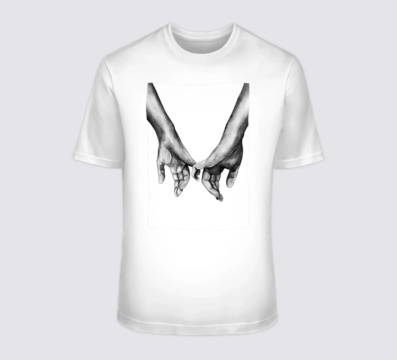 Mani ad acquerello t-shirt da Isabel Hill