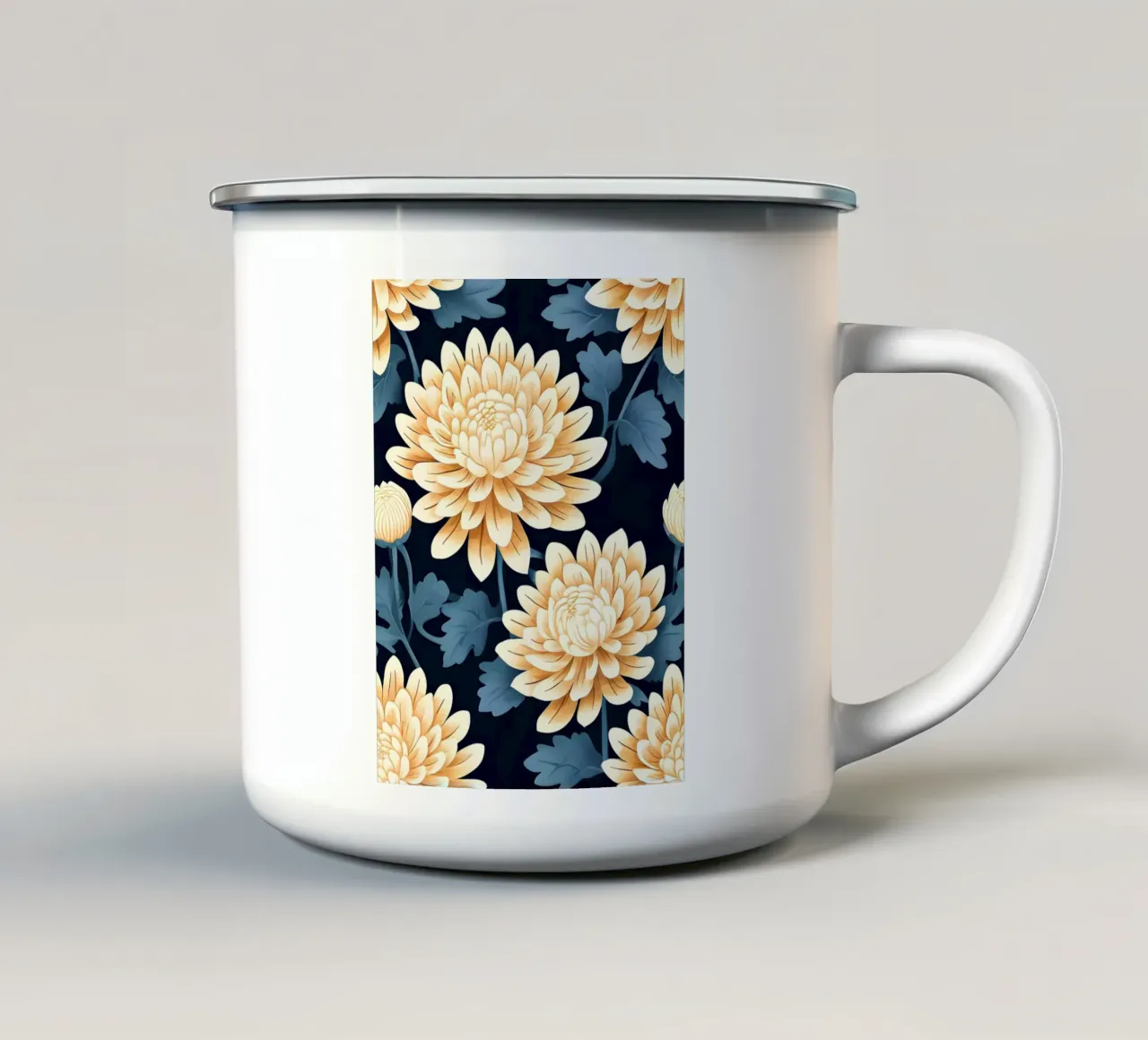 Eleganza del crisantemo tazza in smalto da Artistic-shop