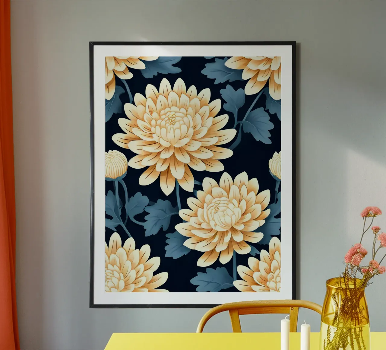 Eleganza del crisantemo poster da Artistic-shop