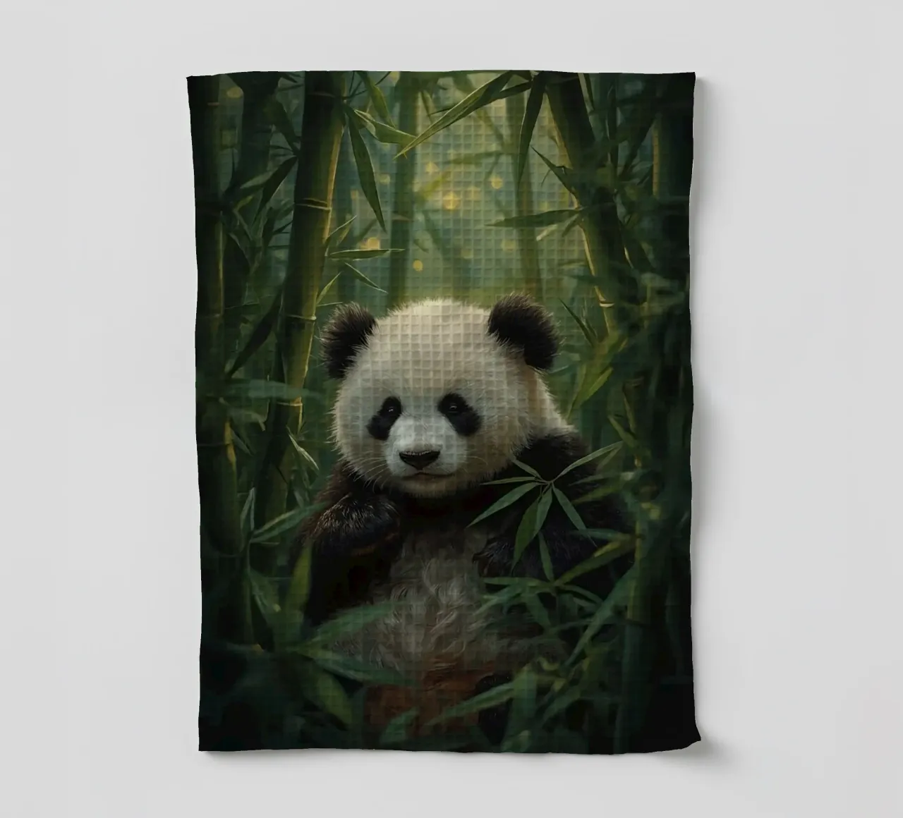 Panda géant dans une forêt de bambous torchon de DesignDoodle