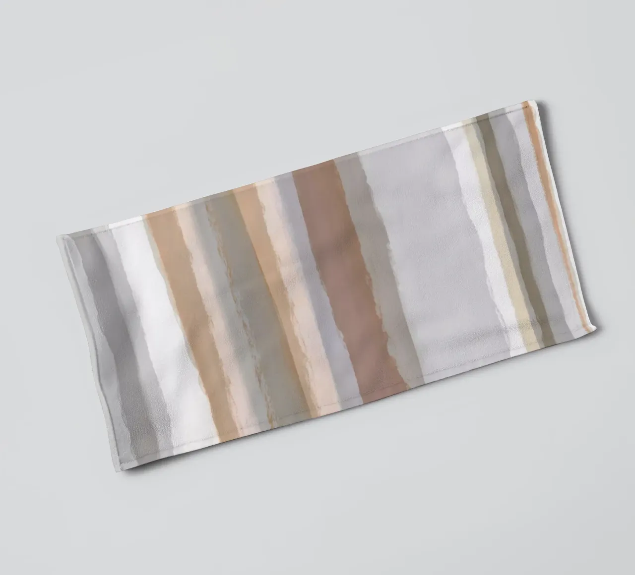Strips 5 | Gray & Neutral Pastels asciugamano da bagno da sabidussi
