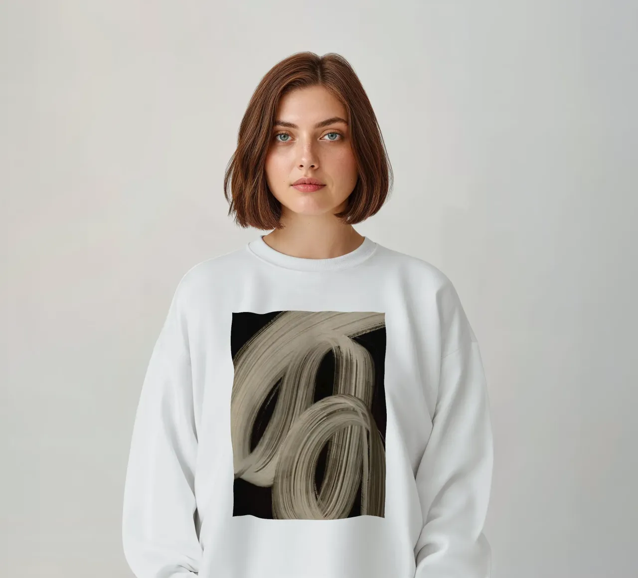 Gray Strokes No 5 felpa da treechild