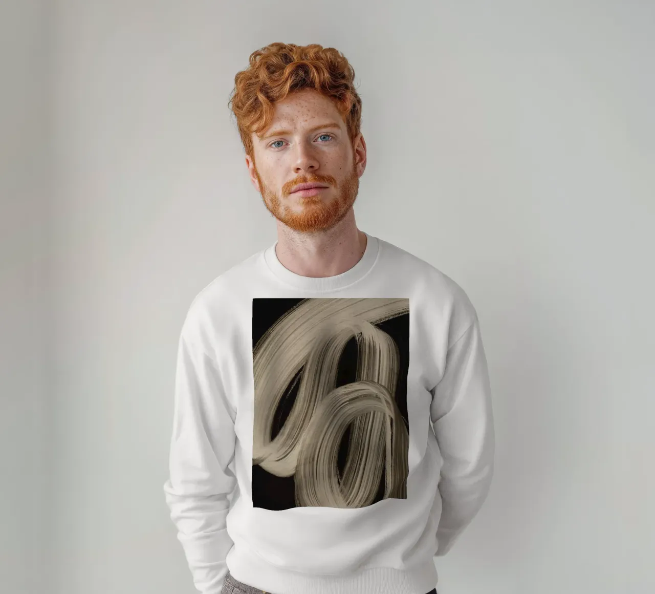 Gray Strokes No 5 felpa da treechild