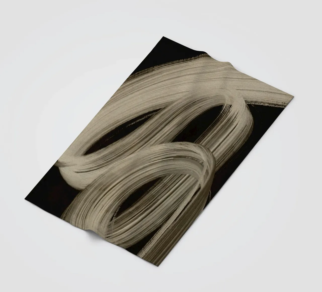 Gray Strokes No 5 coperta in pile da treechild