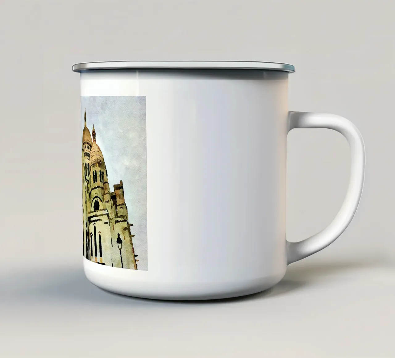 A Parigi tazza in smalto da Massimo Frascogna