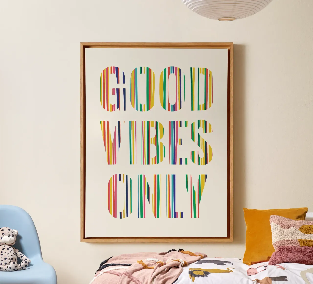 Good vibes only canvas by Little Dean
