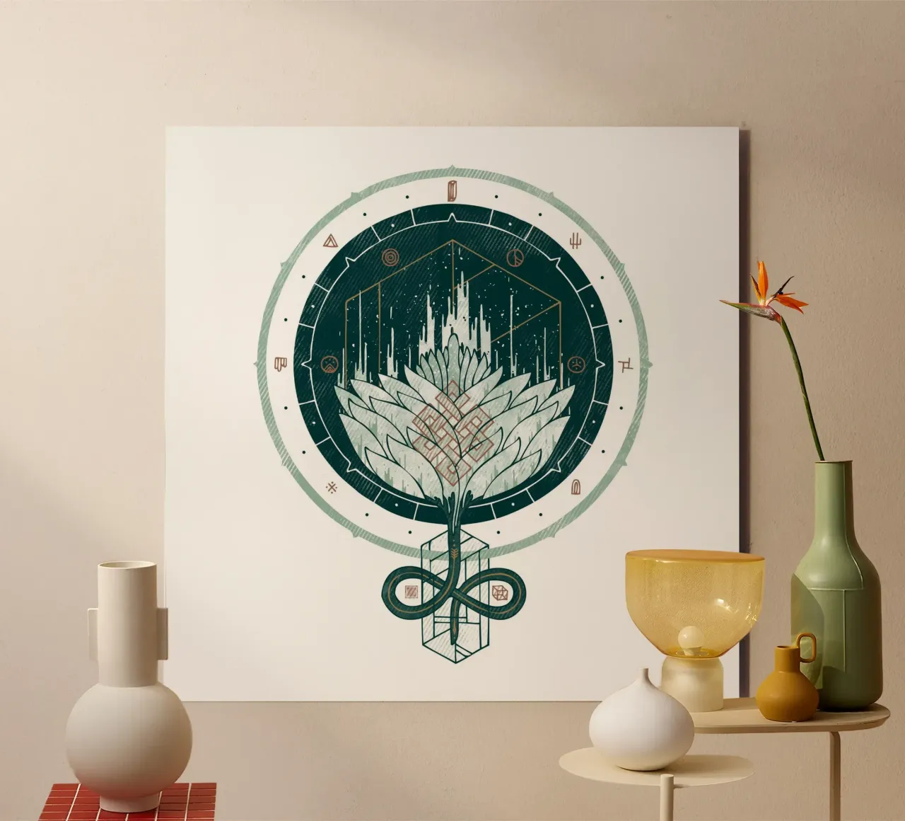 Fading Dahlia alluminio dibond da againstbound