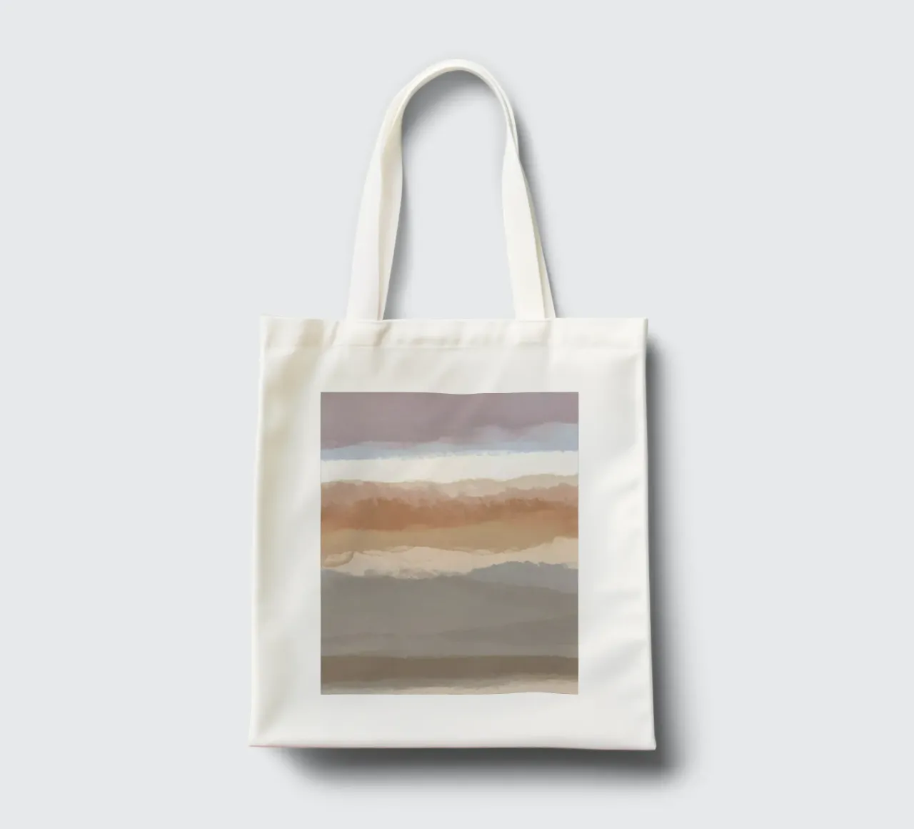 Strips 7 | Minimal Pastel Abstract borsa in juta da sabidussi