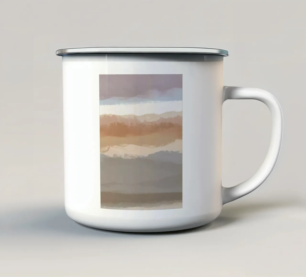 Strips 7 | Minimal Pastel Abstract tazza in smalto da sabidussi