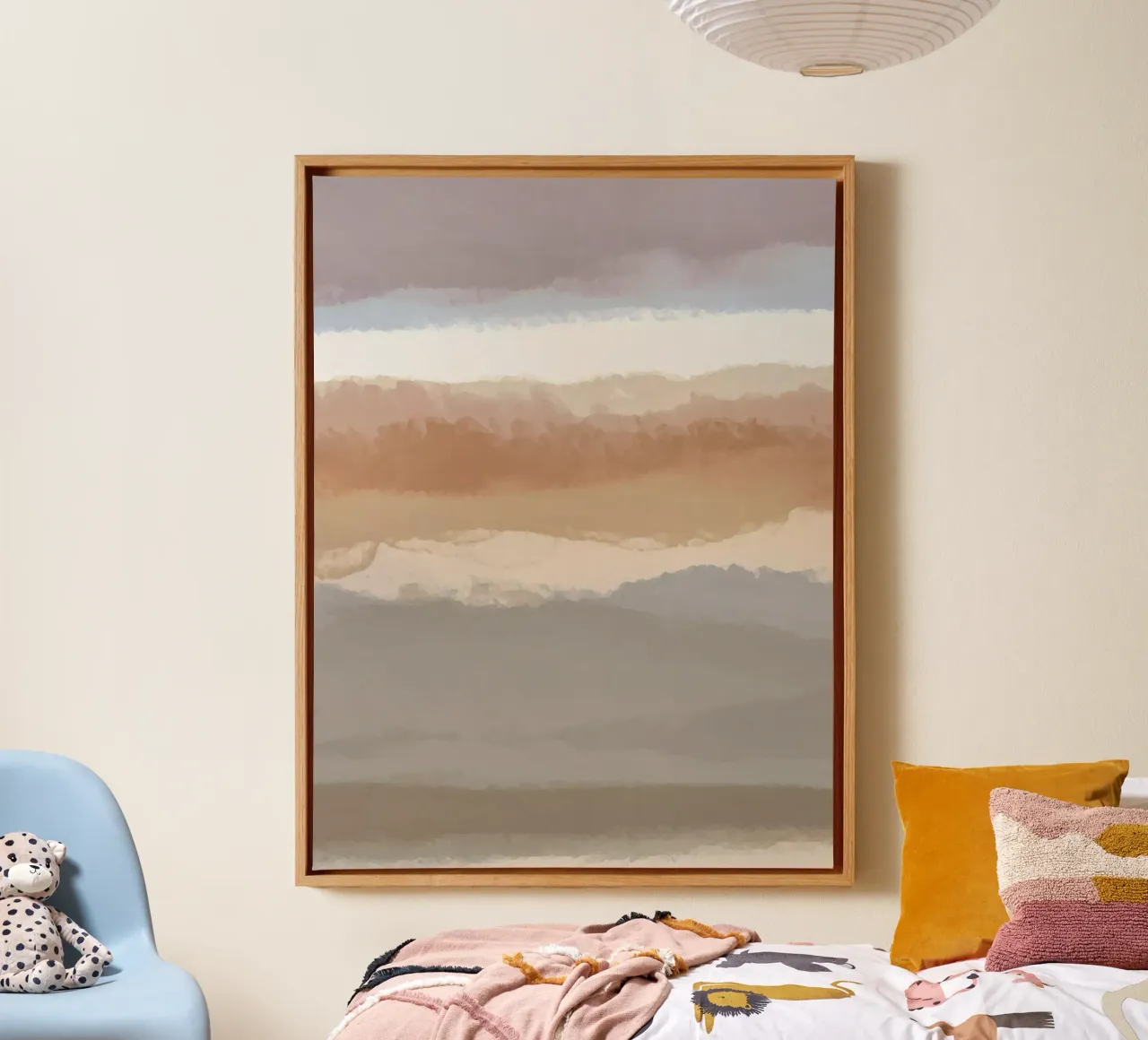 Strips 7 | Minimal Pastel Abstract tela da sabidussi