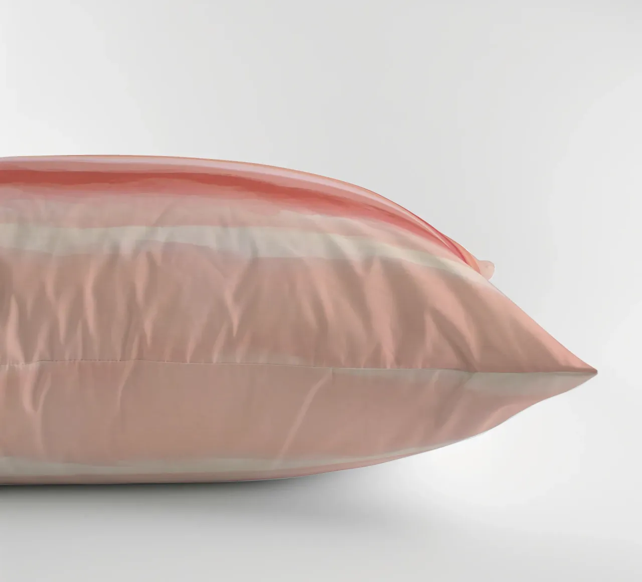 Strips 8 | Coral & Pink Minimal Pastel Abstract cuscino da sabidussi