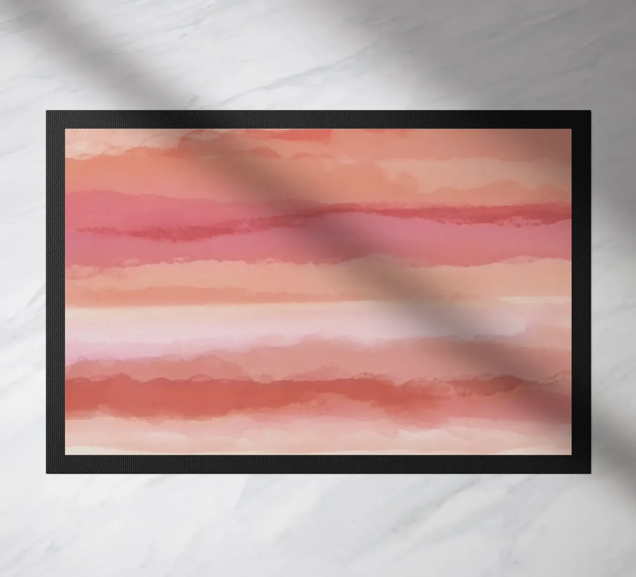 Strips 8 | Coral & Pink Minimal Pastel Abstract zerbino da sabidussi