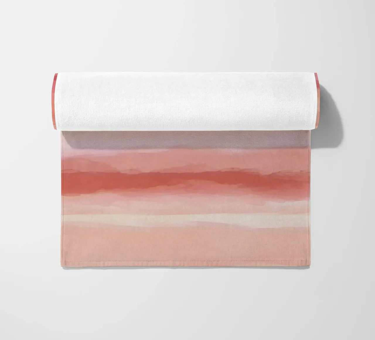 Strips 8 | Coral & Pink Minimal Pastel Abstract telo mare da sabidussi