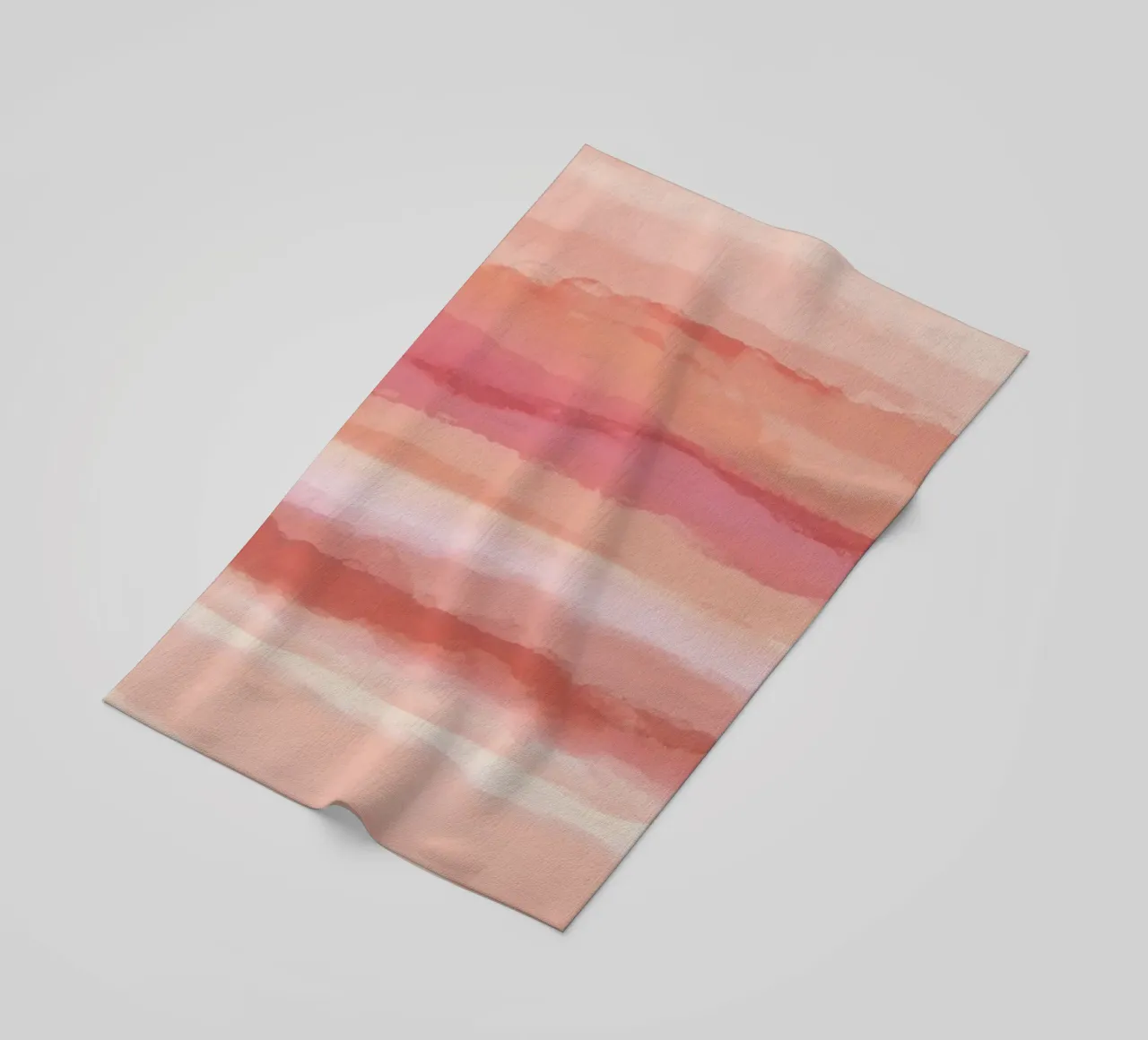 Strips 8 | Coral & Pink Minimal Pastel Abstract telo mare da sabidussi
