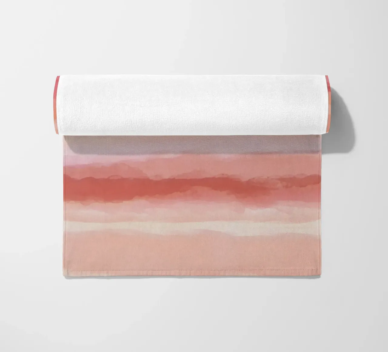 Strips 8 | Coral & Pink Minimal Pastel Abstract telo mare da sabidussi