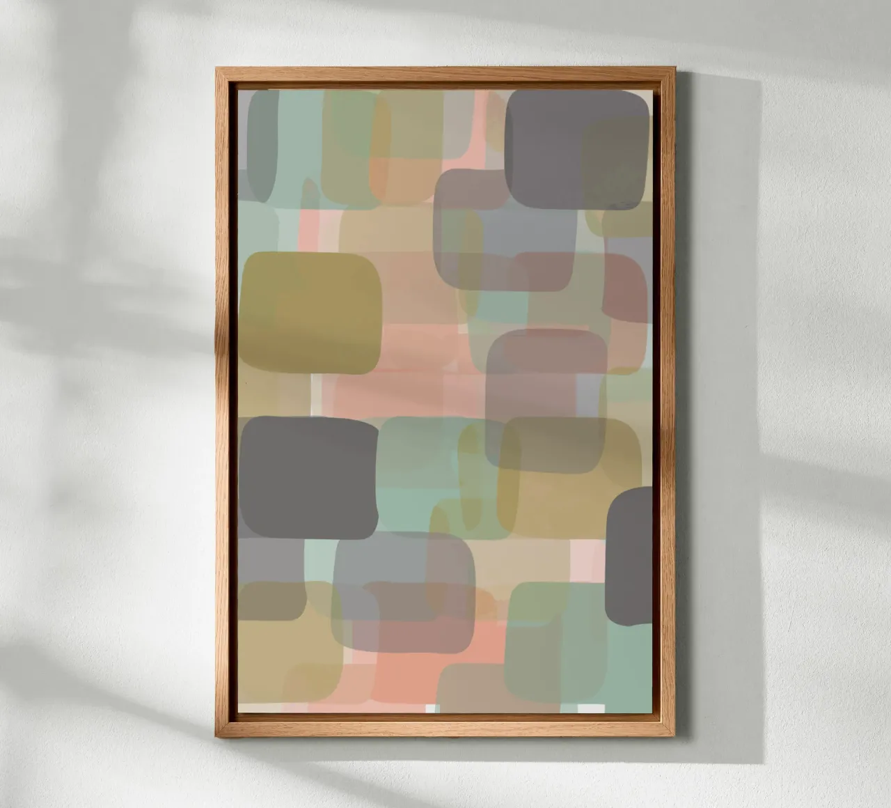 Layers of square canvas by Little Dean