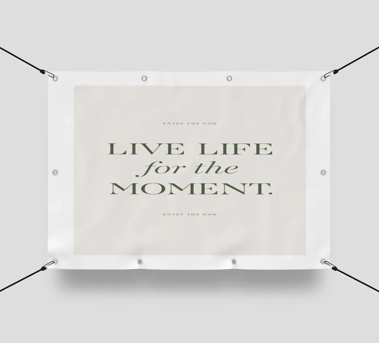 Vivere il momento telo in pvc da Eva Rogers
