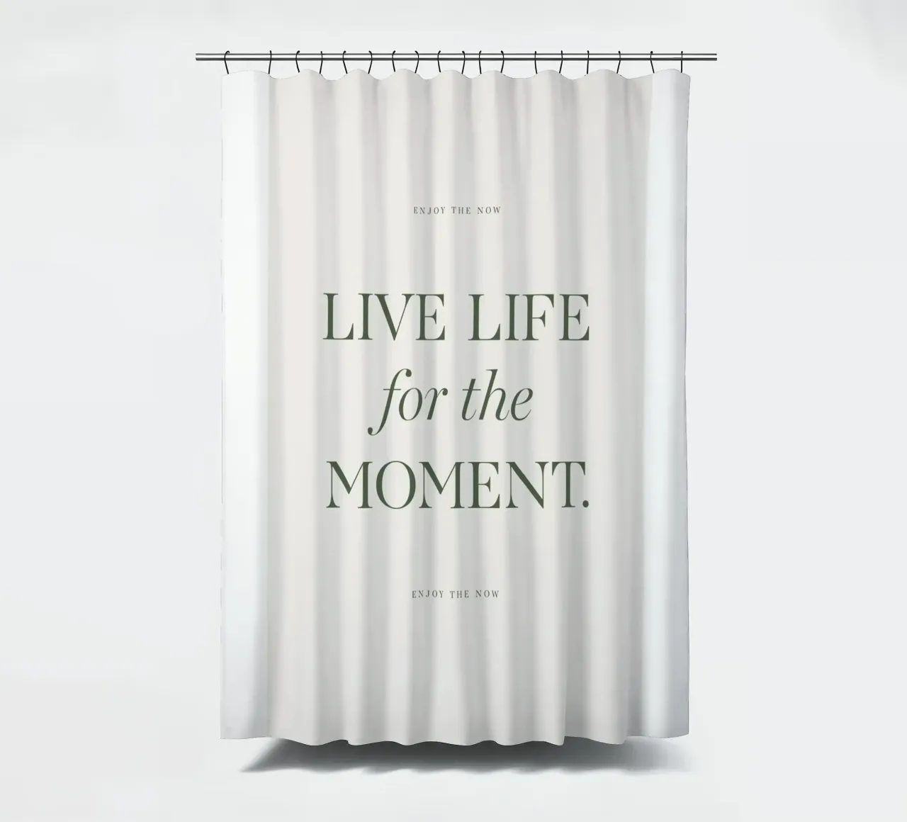 Vivere il momento tenda da doccia da Eva Rogers