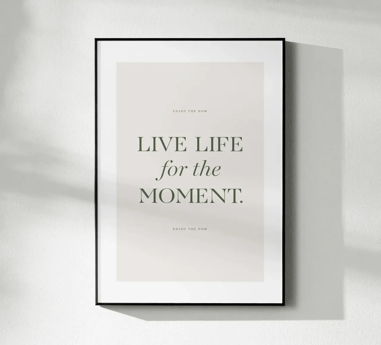 Vivere il momento plexiglass da Eva Rogers