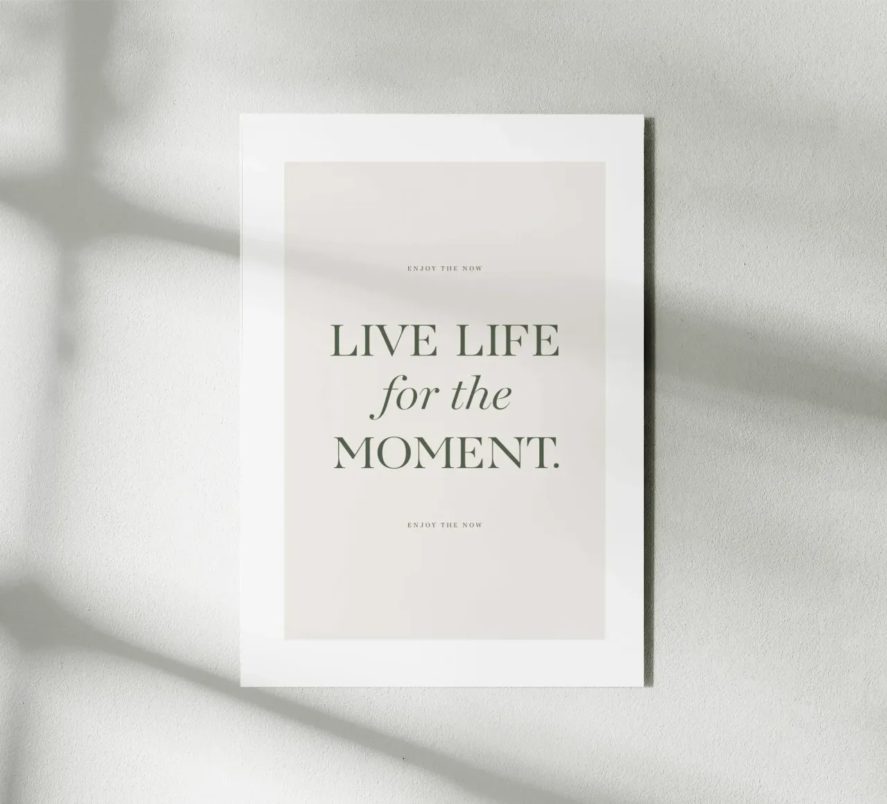 Vivere il momento pannello forex da Eva Rogers