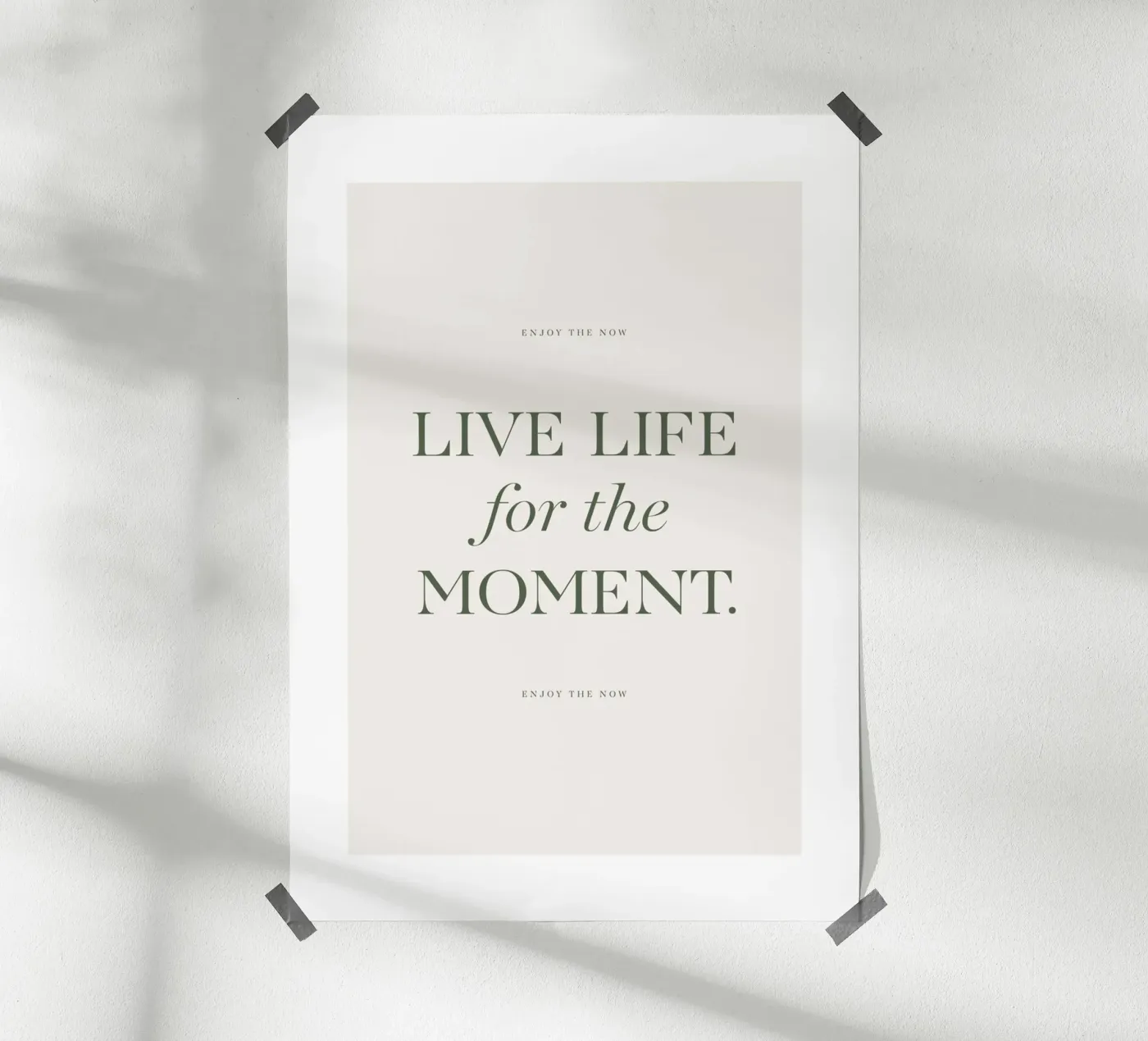 Live the Moment poster da Eva Rogers