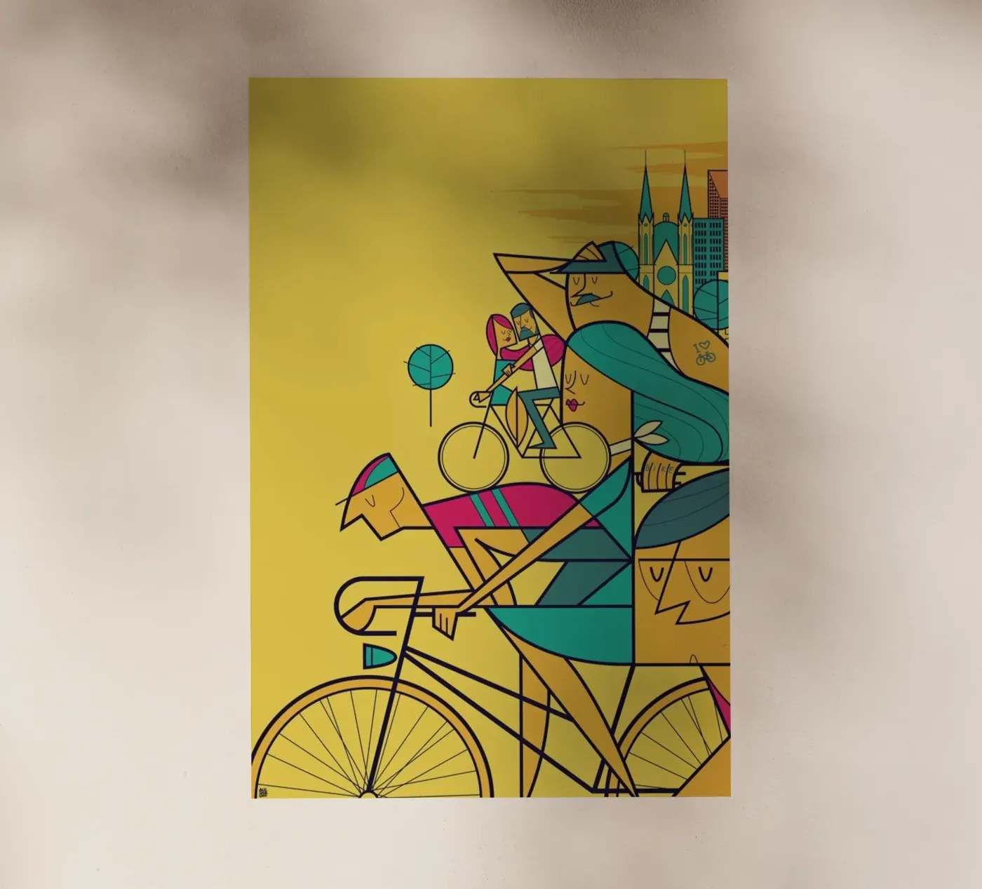 PEDALAR pellicola backlit da Ale Giorgini