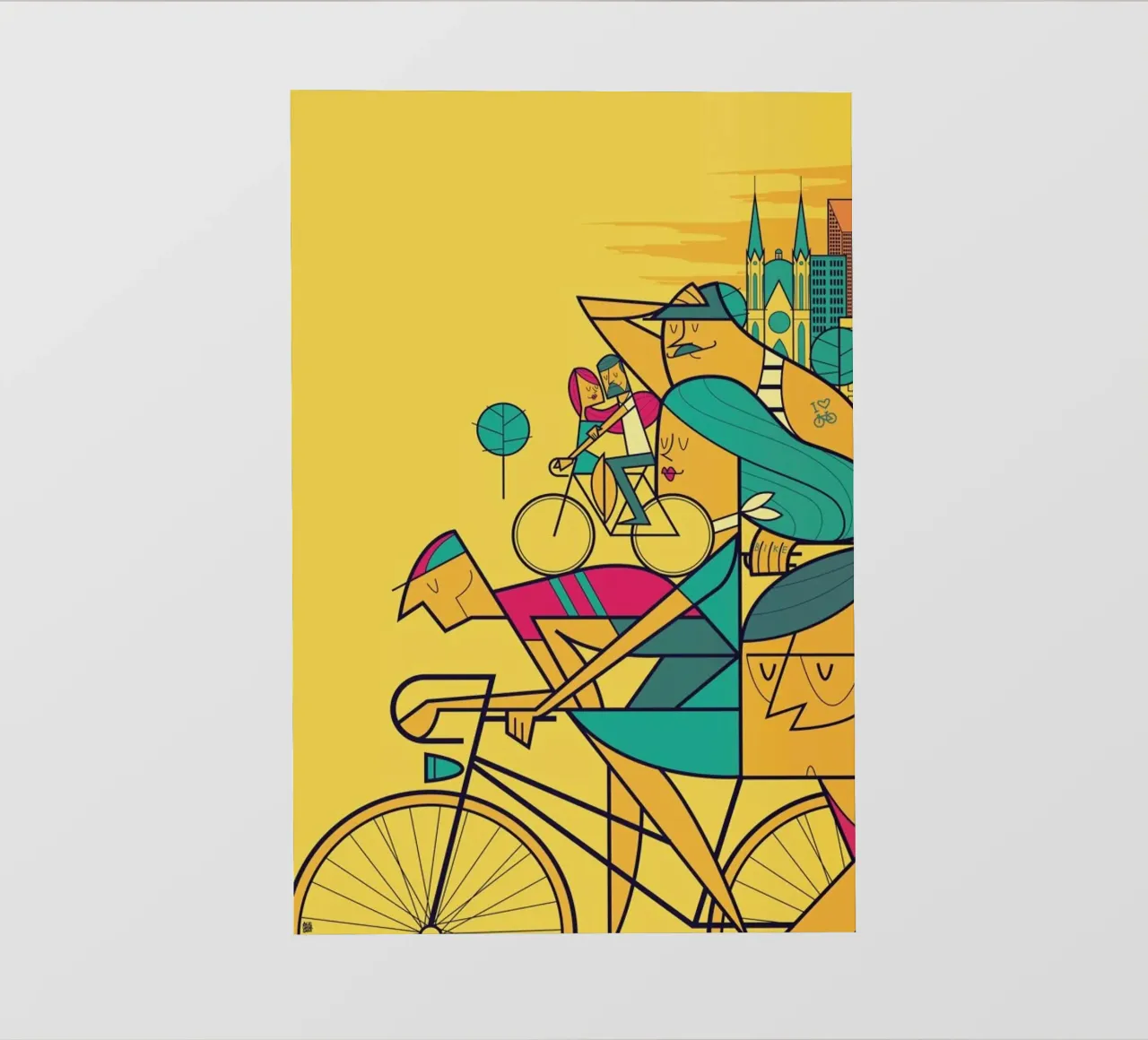 PEDALAR telo in pvc da Ale Giorgini