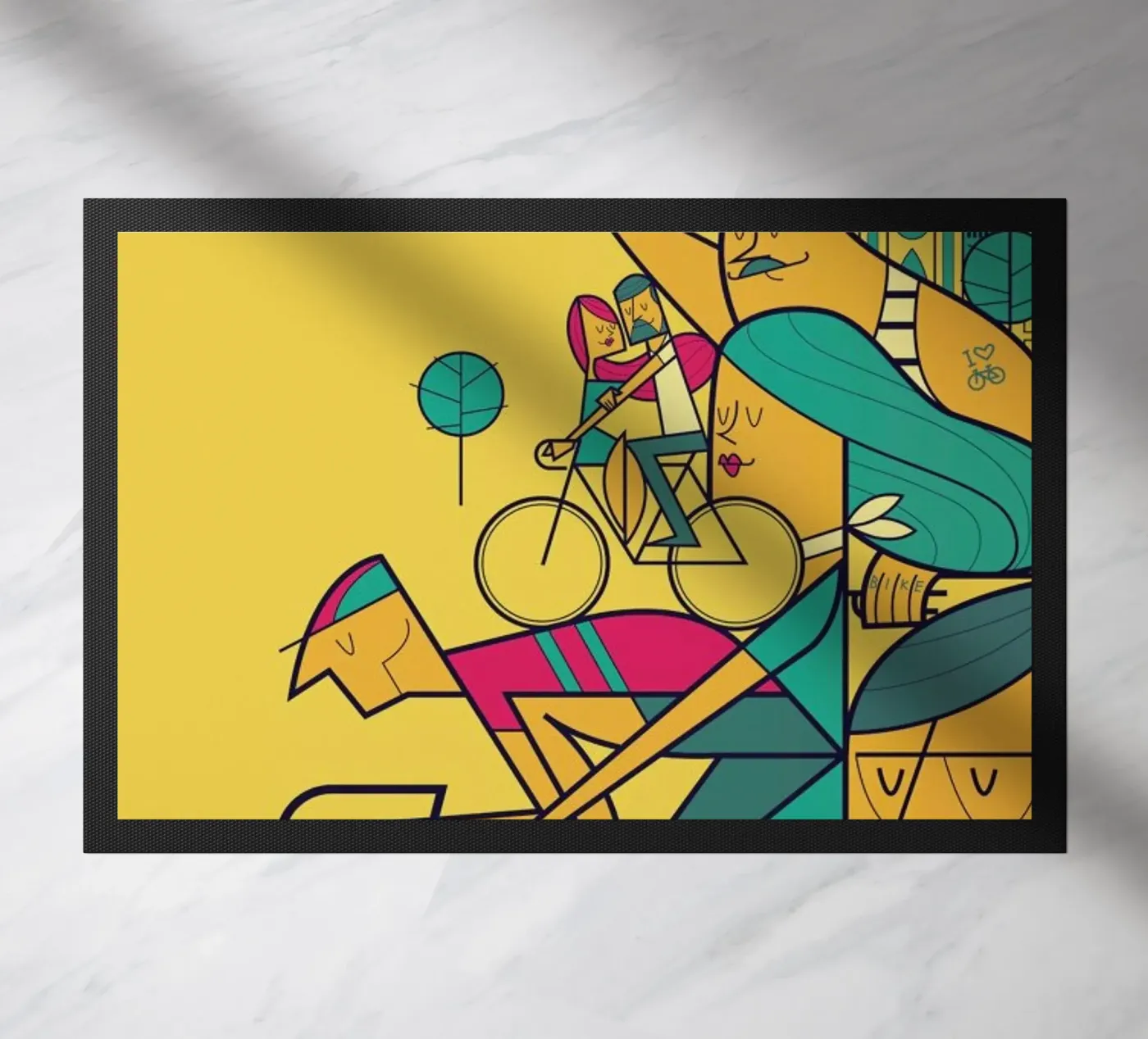 PEDALAR doormat by Ale Giorgini
