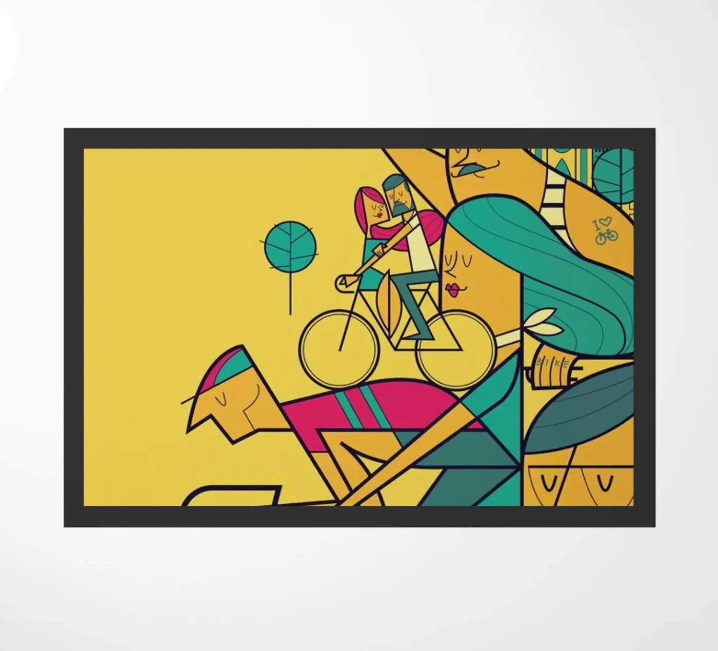 PEDALAR doormat by Ale Giorgini