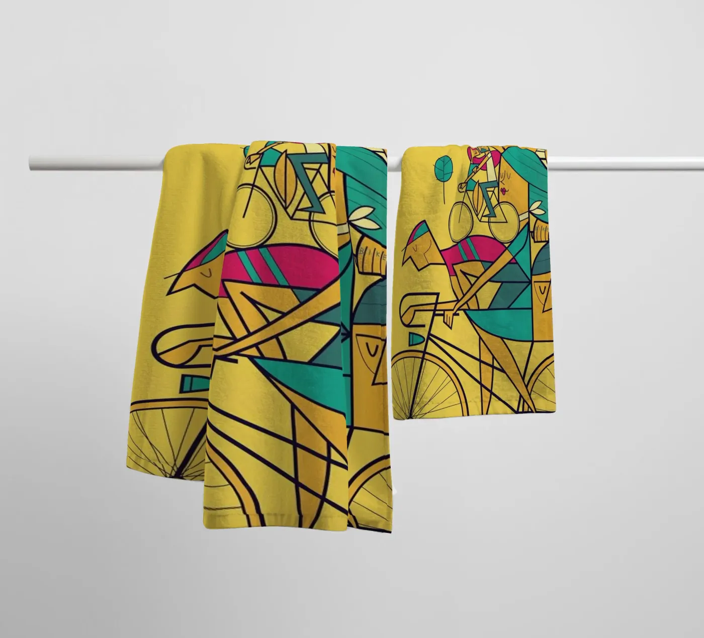 PEDALAR Handtuch von Ale Giorgini