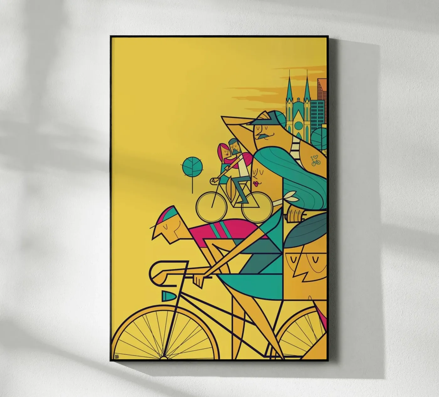 PEDALAR Acryl-Glas von Ale Giorgini