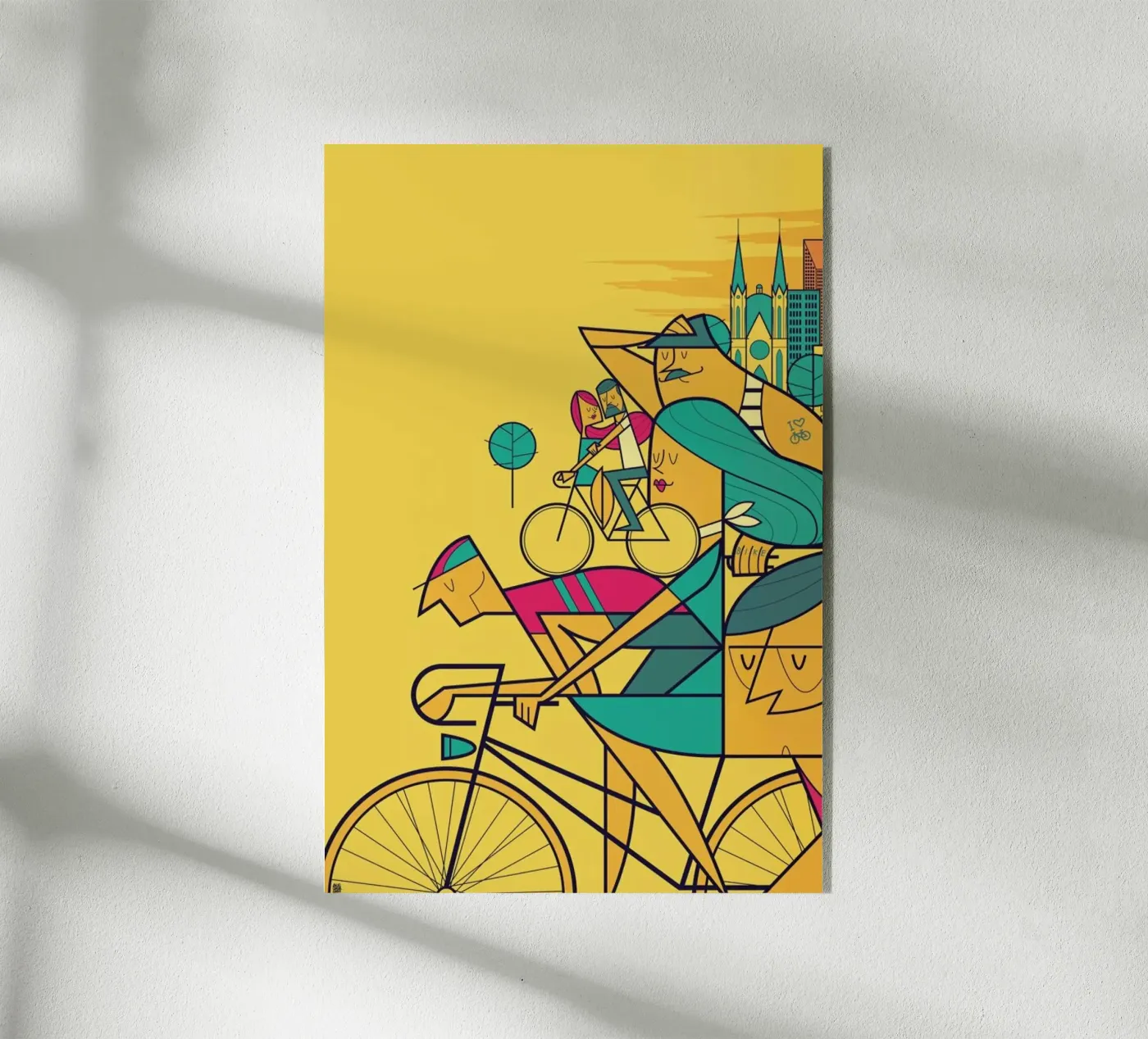 PEDALAR Acryl-Glas von Ale Giorgini