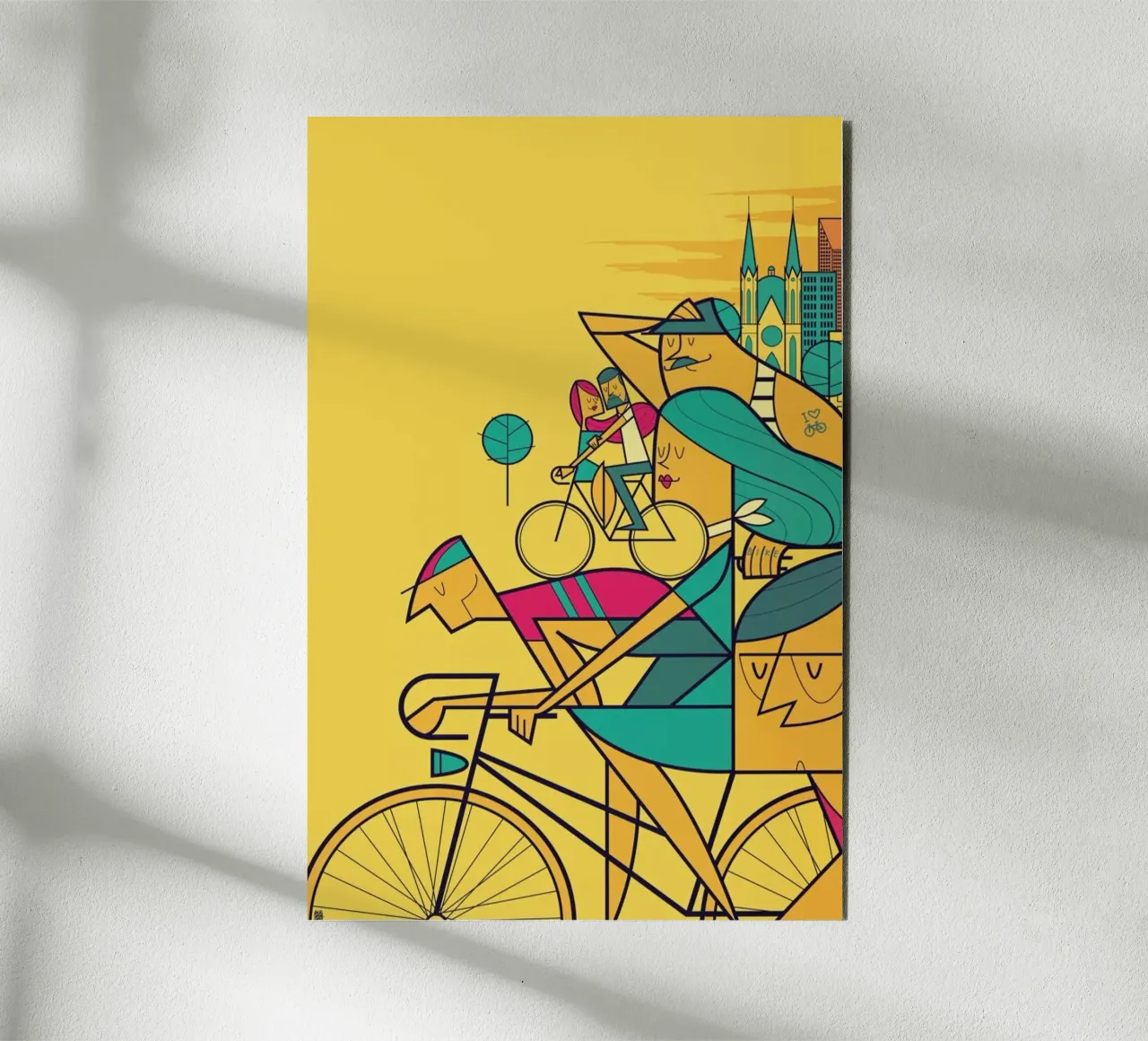 PEDALAR alluminio dibond da Ale Giorgini