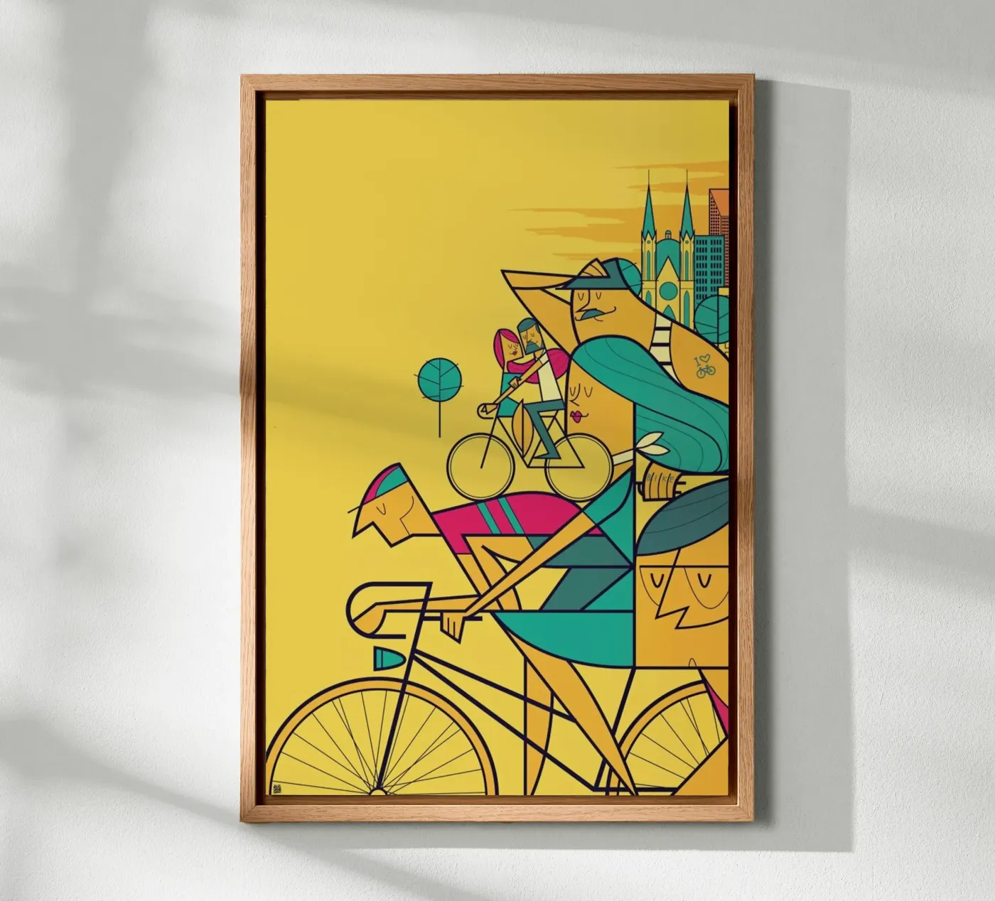 PEDALAR tela da Ale Giorgini