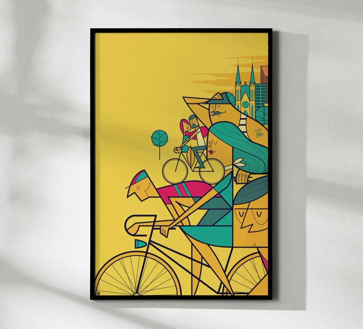 PEDALAR poster van Ale Giorgini