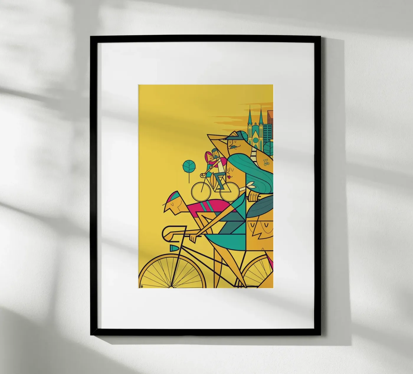 PEDALAR poster van Ale Giorgini