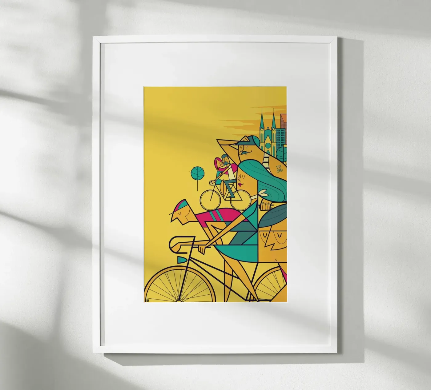 PEDALAR poster van Ale Giorgini