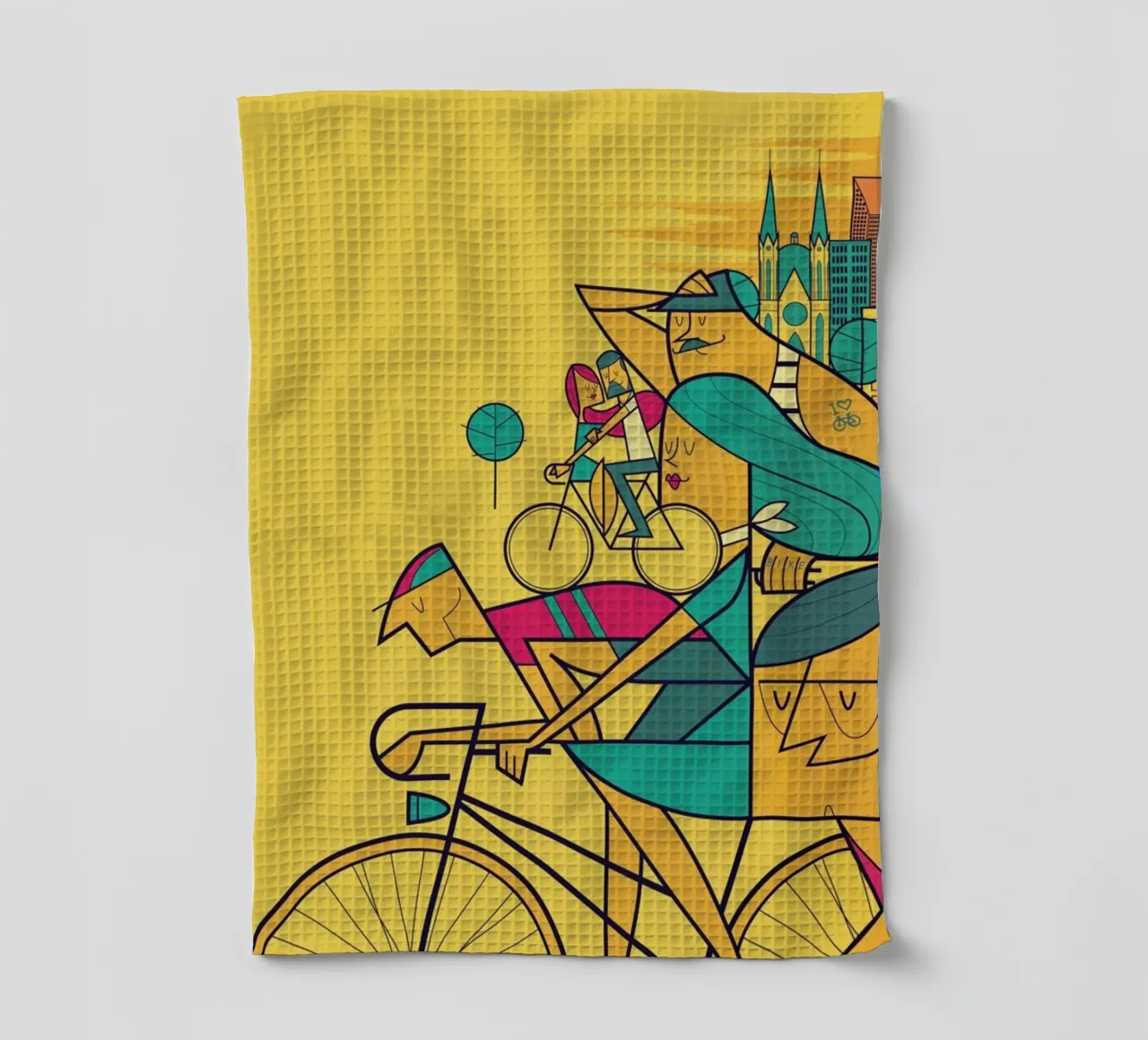 PEDALAR canovaccio da cucina da Ale Giorgini