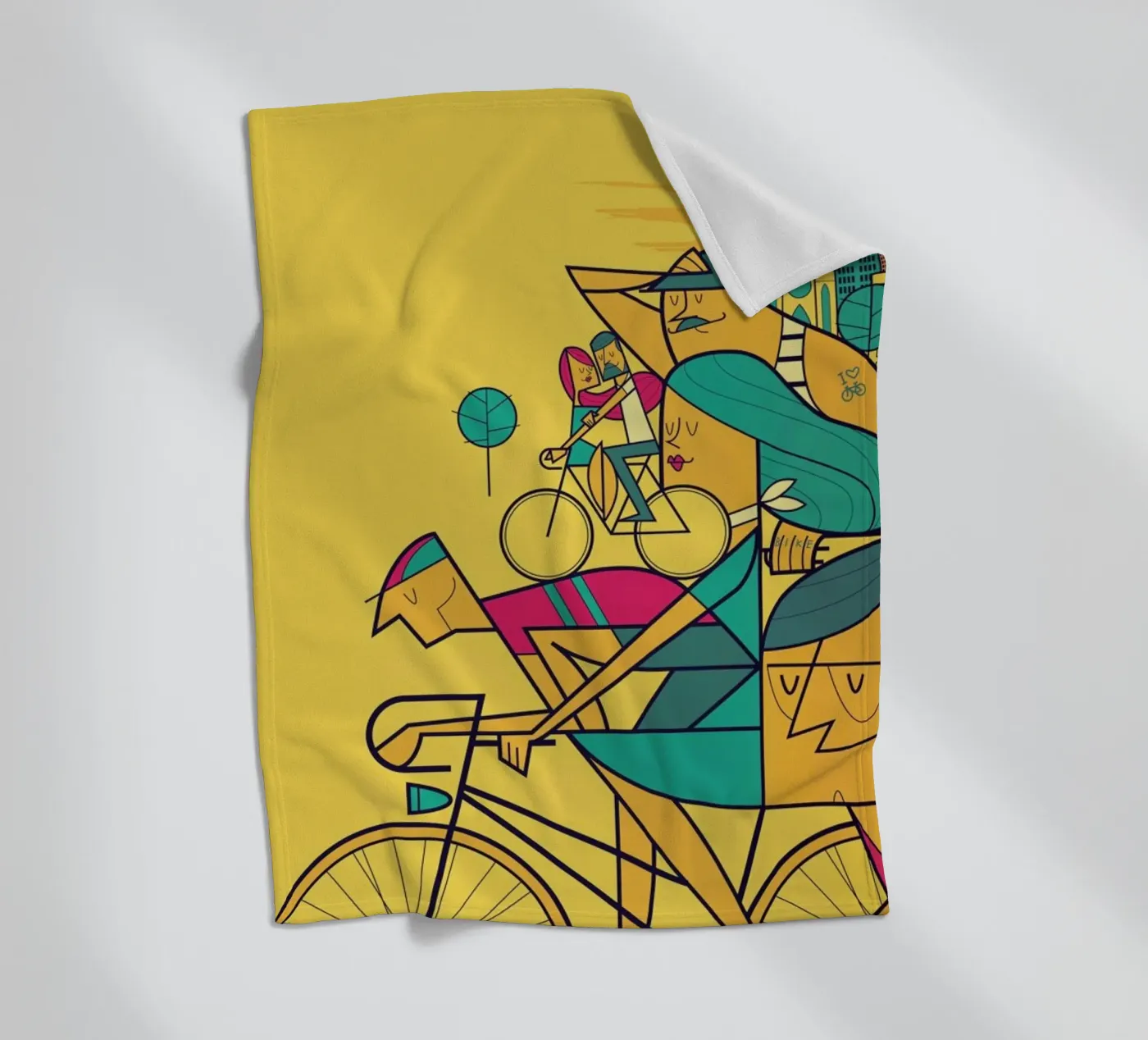 PEDALAR fleecedeken van Ale Giorgini