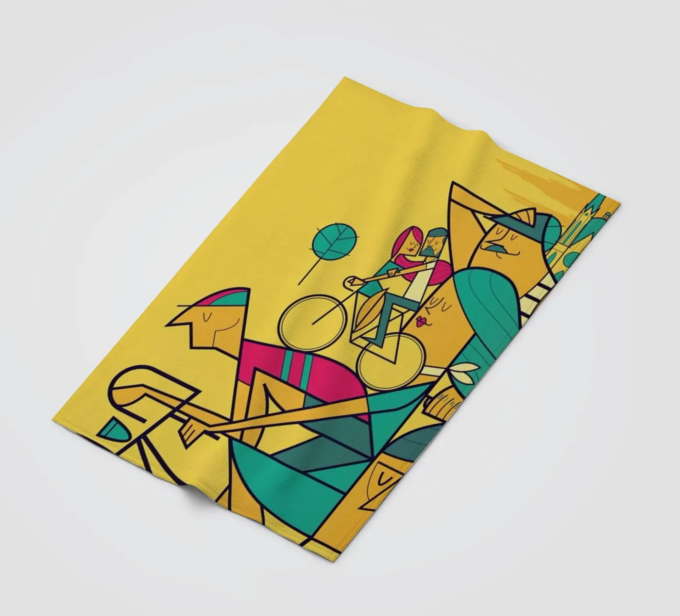 PEDALAR fleecedeken van Ale Giorgini